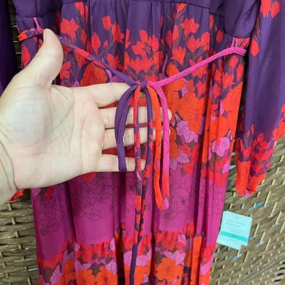 Melonie T Long Sleeve Floral Maxi Dress Size 20W NWT - Picture 5 of 9